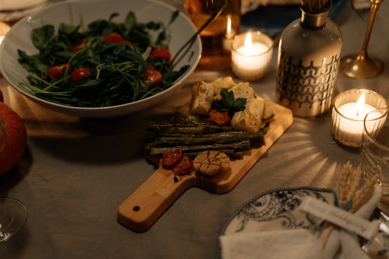 Roasted beet and arugula salad